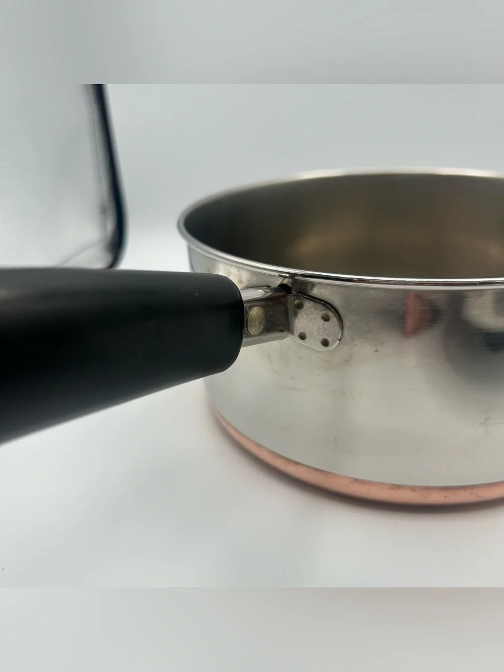 Vintage Revere Ware 1801 2 Quart Sauce Pan Pot with Lid Copper Clad USA 92f